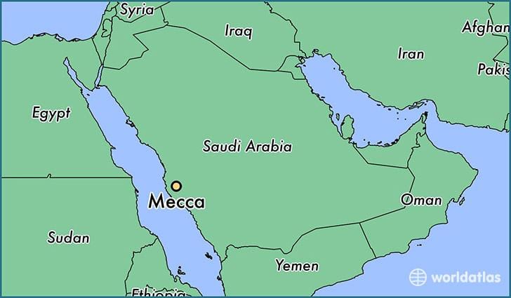 Makkah газрын зураг дээр