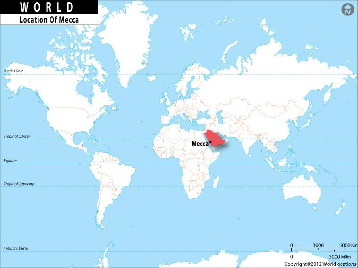 Makkah дэлхийн газрын зураг