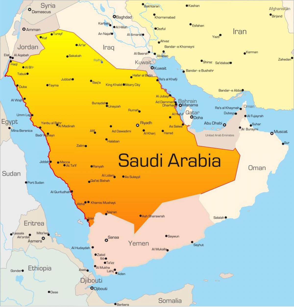 Makkah саудын араб газрын зураг